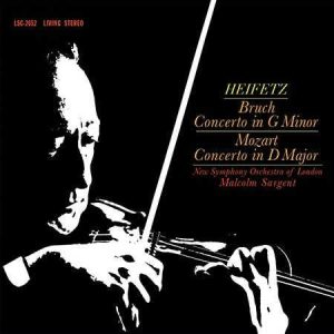 Malcolm Sargent / New Symphony Orchestra of London / Jascha Heifetz - <em>Bruch: Concerto in G Minor; Mozart: Concerto in D Major</em> [Stereo] (Analogue Productions RCA Living Stereo Series Edition)