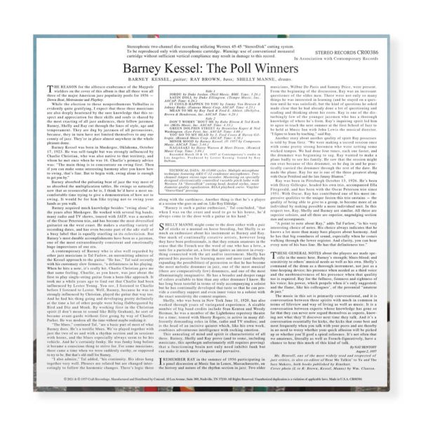 Barney Kessel with Shelly Manne and Ray Brown - <em>The Poll Winners</em> [Stereo] (Craft Recordings Contemporary Acoustic Sounds Series Edition) - Image 3