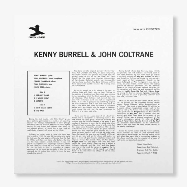 Kenny Burrell & John Coltrane - <em>Kenny Burrell & John Coltrane</em> [Mono] (Craft Recordings Original Jazz Classics Series Edition) - Image 4