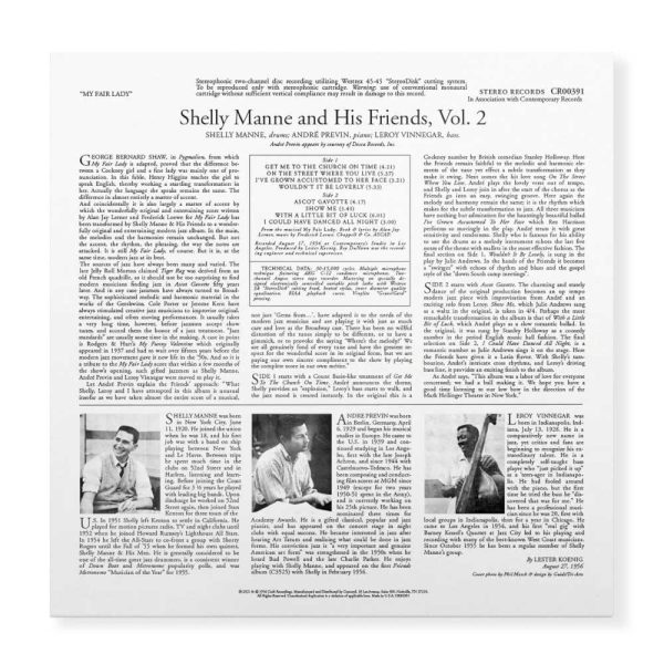 Shelly Manne & His Friends - <em>Modern Jazz Performances of Songs from My Fair Lady</em> [Stereo] (Craft Recordings Contemporary Acoustic Sounds Series Edition) - Image 3
