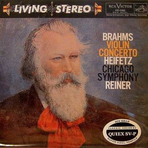 Fritz Reiner / Chicago Symphony Orchestra / Jascha Heifetz - Brahms: Violin Concerto [Stereo] (Classic Records 45 Series Single Sided 45 RPM Quiex SV-P Edition)